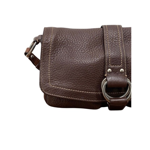 Coach Chelsea Chocolate Brown Leather Demi Flap F10893 w/ Matching Wallet - Picture 9 of 16